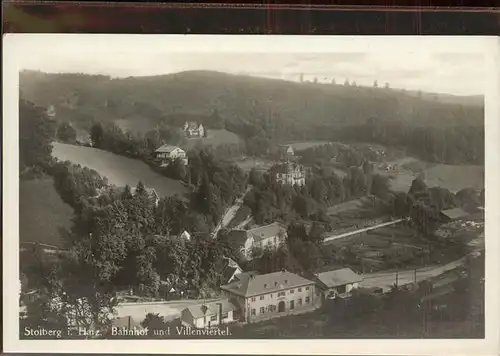 Stolberg Harz Bahnhof und Villenviertel Kat. Stolberg Harz