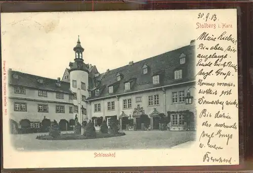 Stolberg Harz Schlosshof Kat. Stolberg Harz