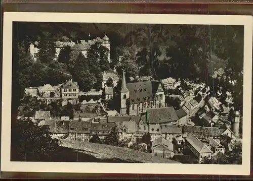 Stolberg Harz Blick von der Lutherbuche Kirche Schloss Luftkurort Kat. Stolberg Harz