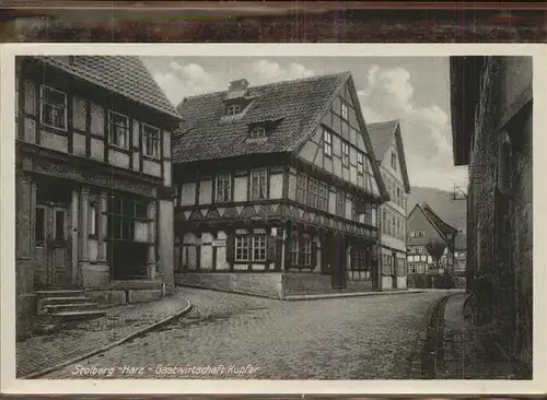 Stolberg Harz Gastwirtschaft Kupfer Kat. Stolberg Harz