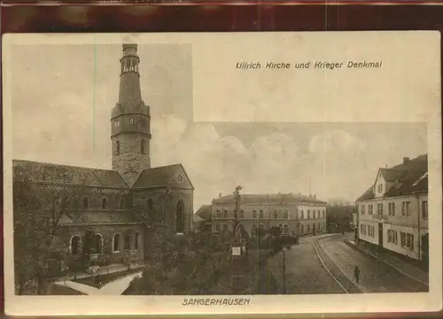 Sangerhausen Suedharz St. Ulrich Kirche Kriegerdenkmal Kat. Sangerhausen