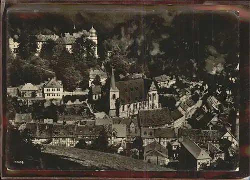 Stolberg Harz Blick von der Lutherbuche Kirche Schloss Luftkurort Kat. Stolberg Harz