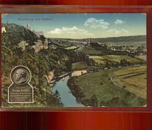 Rudelsburg Burgen Saaleck Saale Franz Kugler Kat. Bad Koesen