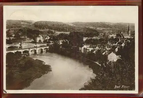 Bad Koesen Saale Bruecken Fliegeraufnahme Kat. Bad Koesen