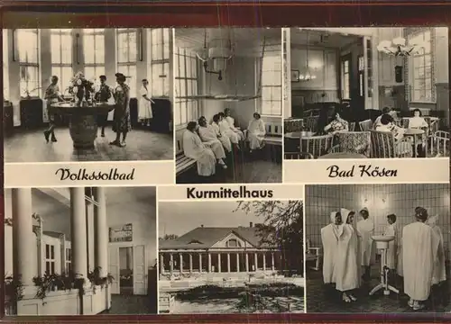 Bad Koesen Volkssolbad Kurmittelhaus Kat. Bad Koesen