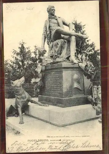 Rudelsburg Bismarckdenkmal Kat. Bad Koesen