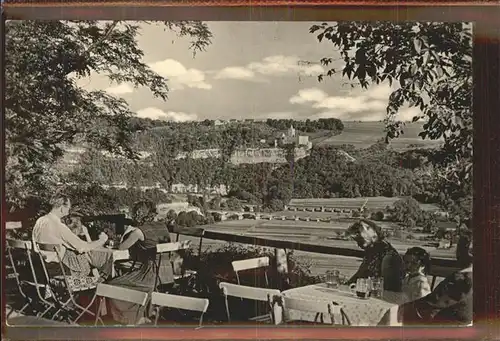 Bad Koesen Blick vom Himmelreich Gartenterrasse Kat. Bad Koesen