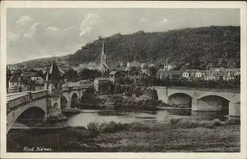 Bad Koesen Saale Bruecken Panorama Kat. Bad Koesen