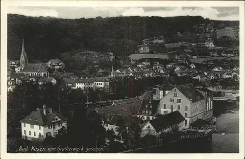 Bad Koesen Panorama von Gradierwerk gesehen Kat. Bad Koesen