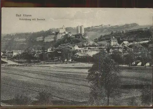 Bad Koesen Rudelsburg mit Burg Saaleck Kat. Bad Koesen