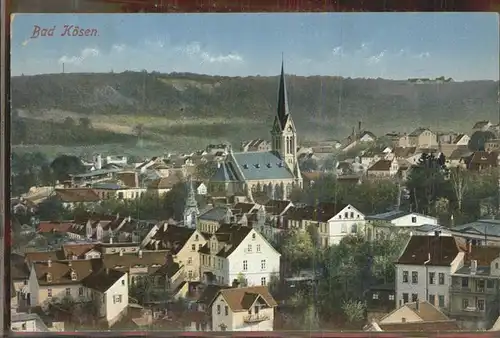 Bad Koesen Panorama mit Kirche Kat. Bad Koesen