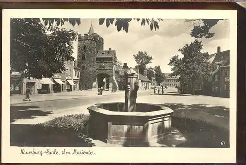 Naumburg Saale Am Marientor Brunnen Kat. Naumburg