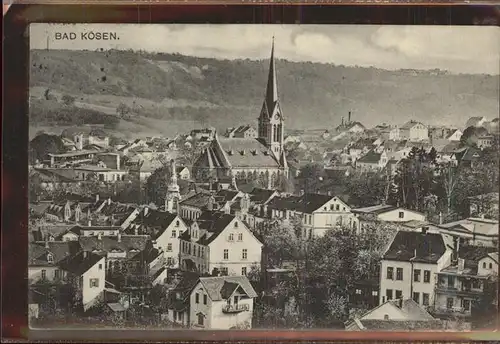 Bad Koesen Panorama mit Kirche Kat. Bad Koesen