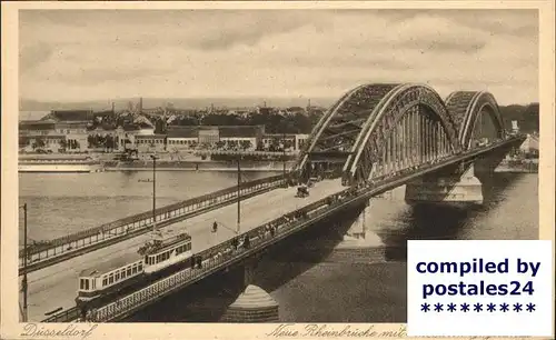 Duesseldorf Neue Rheinbruecke Kat. Duesseldorf