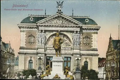 Duesseldorf Kunsthalle u.Bismarck Denkmal Kat. Duesseldorf
