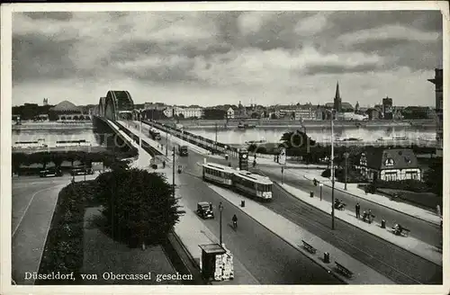 Duesseldorf Rheinbruecke Kat. Duesseldorf