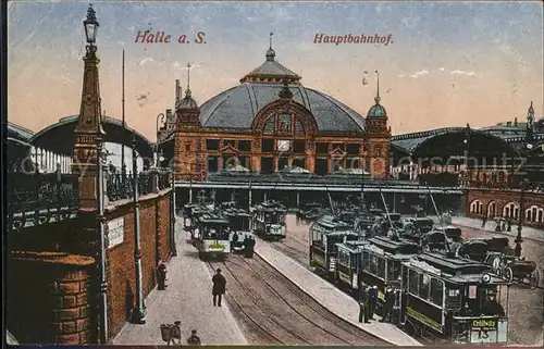 Halle Saale Hauptbahnhof Kat. Halle