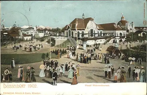 Duesseldorf Ausstellungsgelaende 1902 (Haupt Weinrestaurant) Kat. Duesseldorf