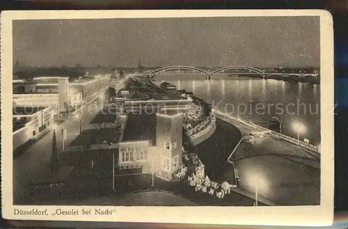 Duesseldorf Gesolei bei Nacht bei der Ausstellung 1926 Kat. Duesseldorf