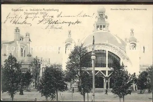 Duesseldorf Gewerbe  u.Industrieausstellung 1902 (Hoerder Bergwerks u.Huettenverein) Kat. Duesseldorf