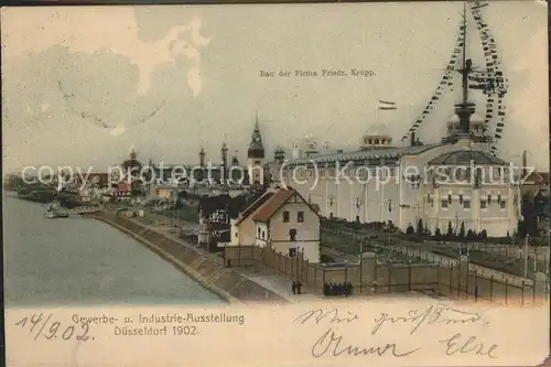 Duesseldorf Gewerbe u.Industrieausstelung 1902 (Bau der Firma Friedr.Krupp) Kat. Duesseldorf