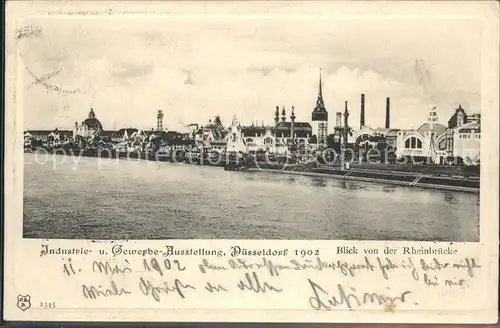 Duesseldorf Industrie u.Gewerbe Ausstellung 1902 (Ausstellungsgelaende) Kat. Duesseldorf