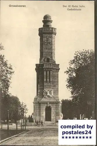 Grossbeeren Gedenkstein Turm Schlacht 1813 Kat. Grossbeeren