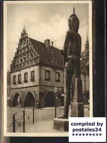 Brandenburg Havel Roland Statue Kurfuerstenhaus Serie "Das schoene Deutschland" Bild 2 Kat. Brandenburg