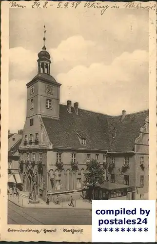 Brandenburg Havel Rathaus Roland Statue Kat. Brandenburg