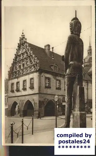 Brandenburg Havel Roland Statue Kurfuerstenhaus Serie "Das schoene Deutschland" Bild 2 Kat. Brandenburg