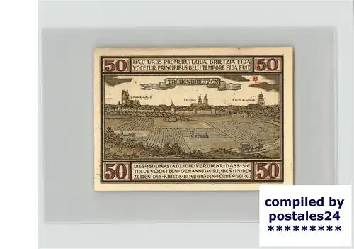 Treuenbrietzen Gutschein 50 Pfennig Kat. Treuenbrietzen