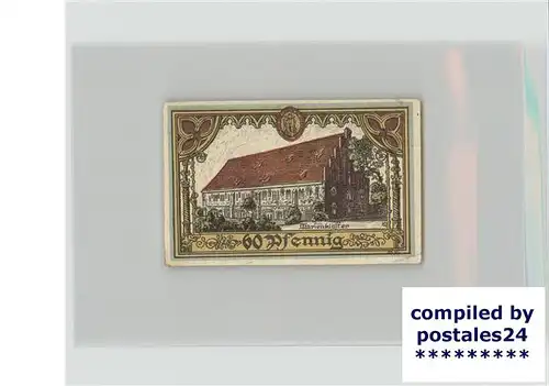 Jueterbog Gutschein 60 Pfennig Franziskanerkloster Wappen Kat. Jueterbog