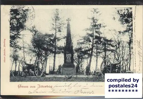 Jueterbog Kriegerdenkmal Kanone Kat. Jueterbog
