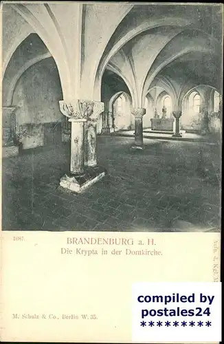 Brandenburg Havel Die Krypta in der Domkirche Kat. Brandenburg