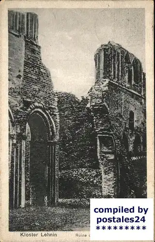 Lehnin Ruine der Klosterkirche Kat. Kloster Lehnin