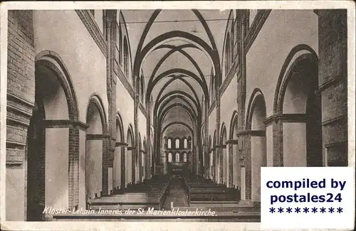 Lehnin Inneres von der St.Marienklosterkirche Kat. Kloster Lehnin