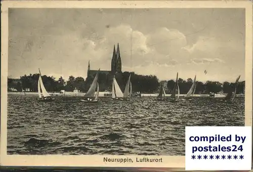 Neuruppin Luftkurort Segelboote Kat. Neuruppin