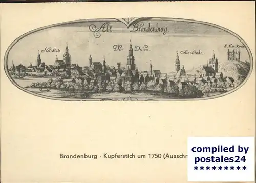 Brandenburg Nach einem Kupferstich Kat. Brandenburg
