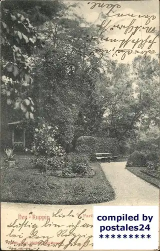 Neuruppin Partie im Stadtpark Kat. Neuruppin