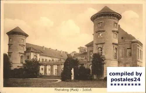 Rheinsberg Schloss Kat. Rheinsberg