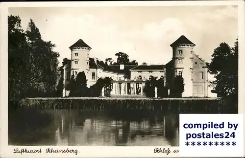 Rheinsberg Schloss mit Grienerick See Kat. Rheinsberg