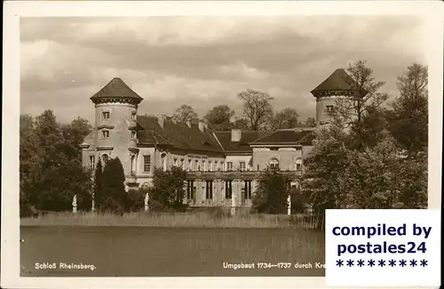 Rheinsberg Schloss mit See Kat. Rheinsberg