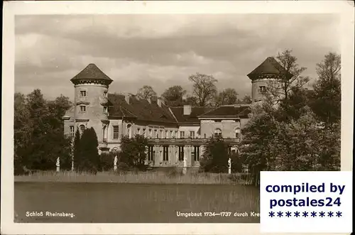 Rheinsberg Schloss mit See Kat. Rheinsberg