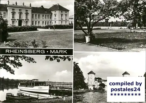 Rheinsberg Schloss Park See Dampferanlegestelle Kat. Rheinsberg