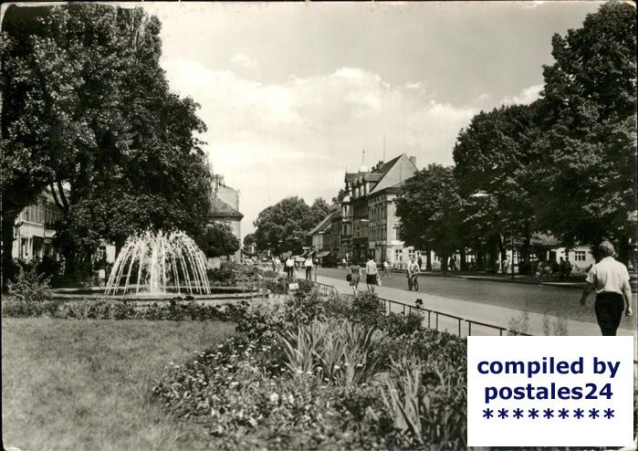 Neuruppin Karl Marx Strasse Springbrunnen Kat. Neuruppin Nr. dg01809