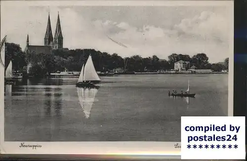 Neuruppin Seeblick Segelschiffe Kirchen Feldpost Kat. Neuruppin