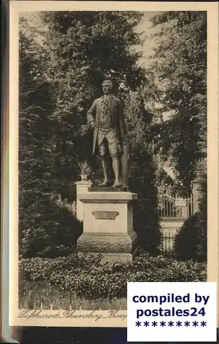 Rheinsberg Kronprinz Friedrich Denkmal Kat. Rheinsberg