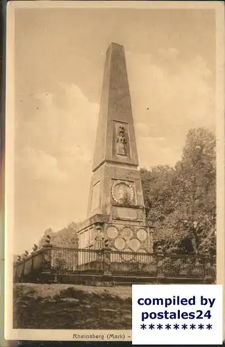 Rheinsberg Obelisk Kat. Rheinsberg