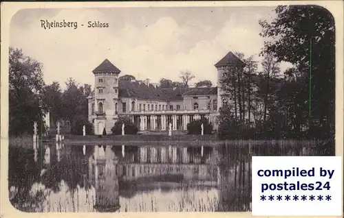 Rheinsberg Schloss mit See Kat. Rheinsberg