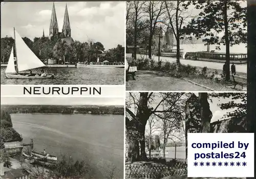 Neuruppin Klosterkirche Ruppiner See Teilansichten Kat. Neuruppin